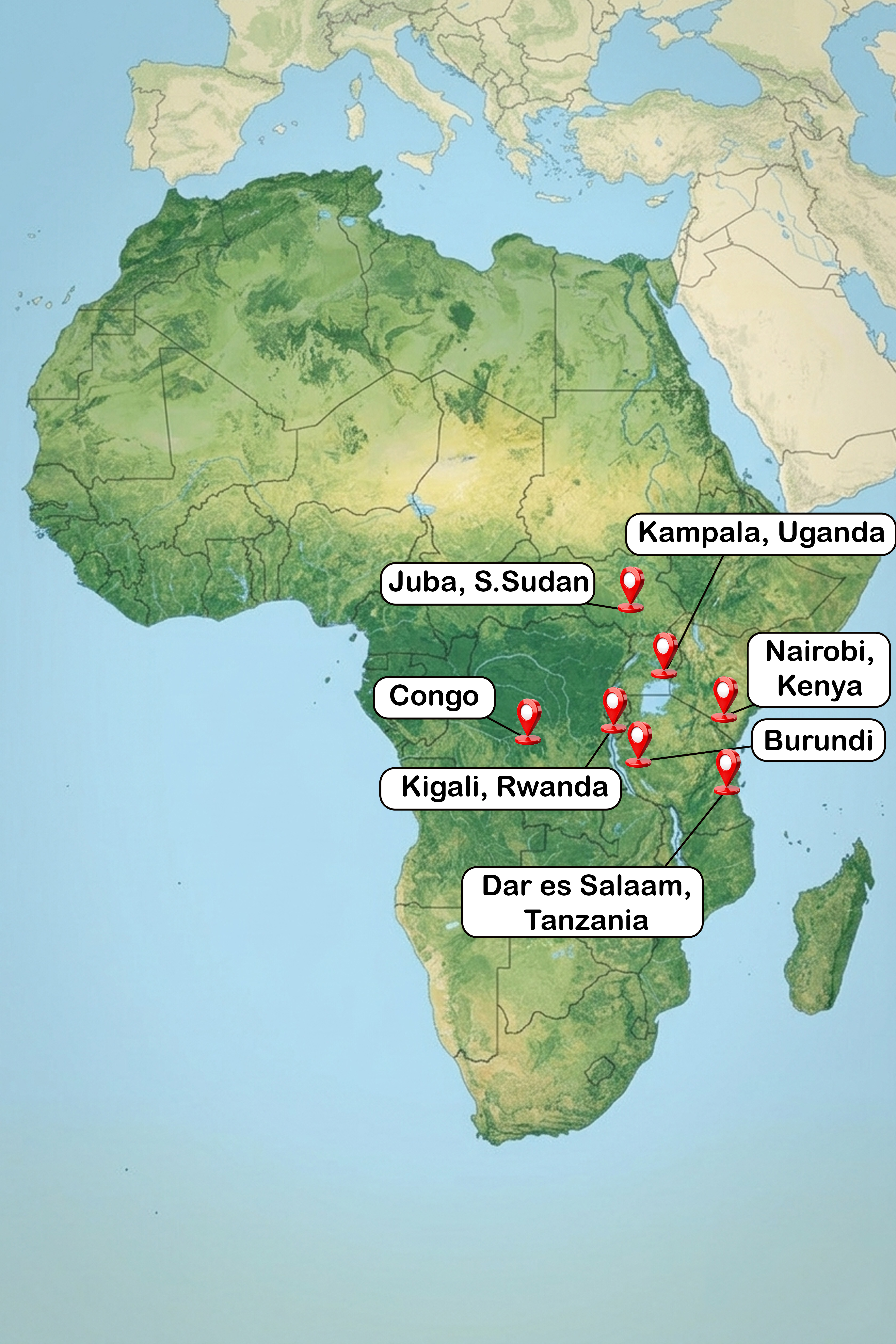 Distribution map